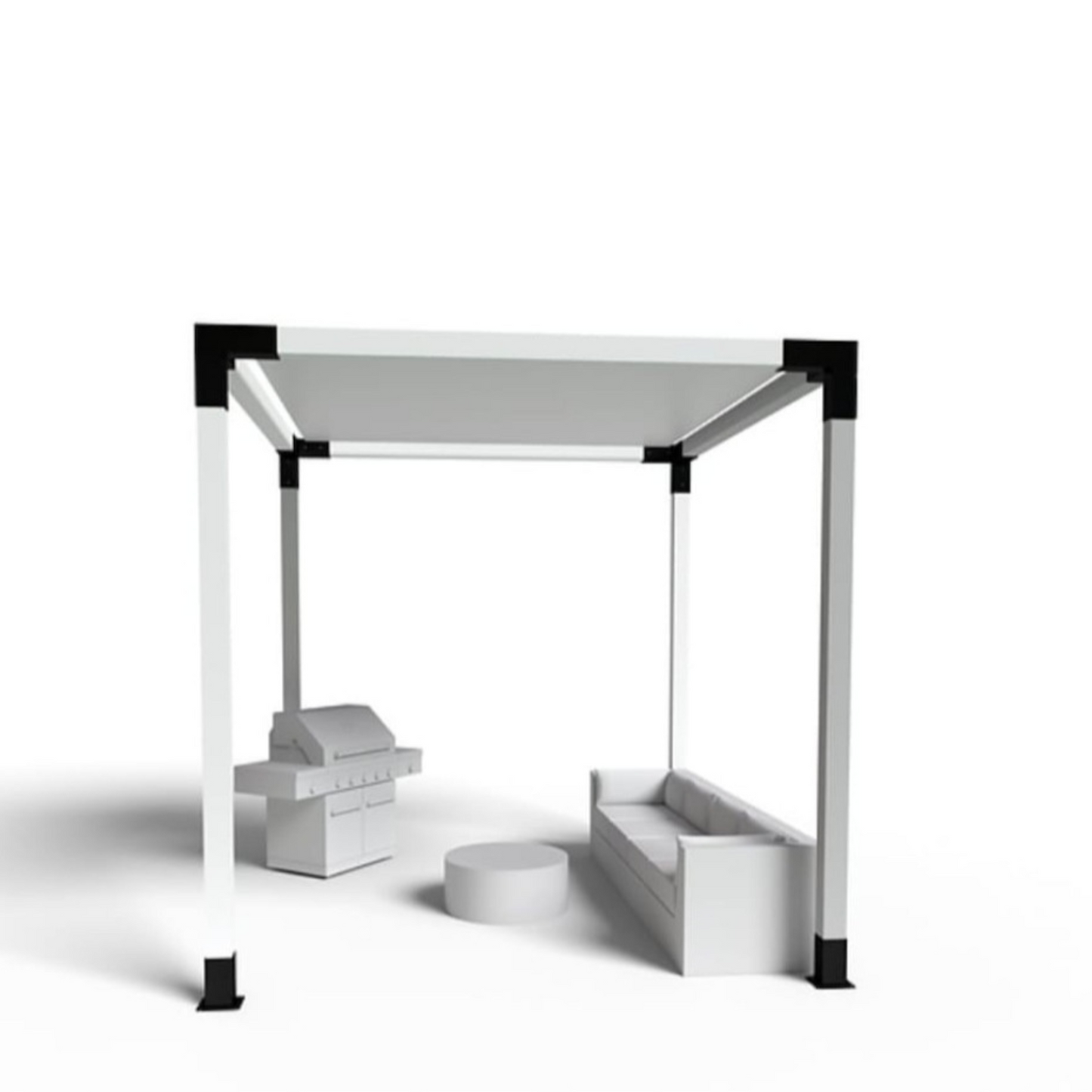 Suport metalic pentru stalpi de lemn pentru constructie foisoare/pergole/carport