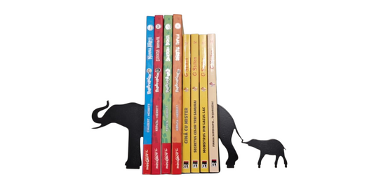 Suport pentru cărți - bookend Elefantei